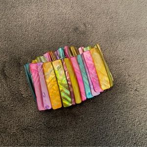 Brightly colored cuff bracelet